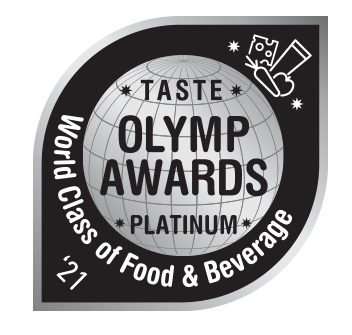 Platinum award for our Halkidiki green olives marinated with lemon, garlic and rosemary