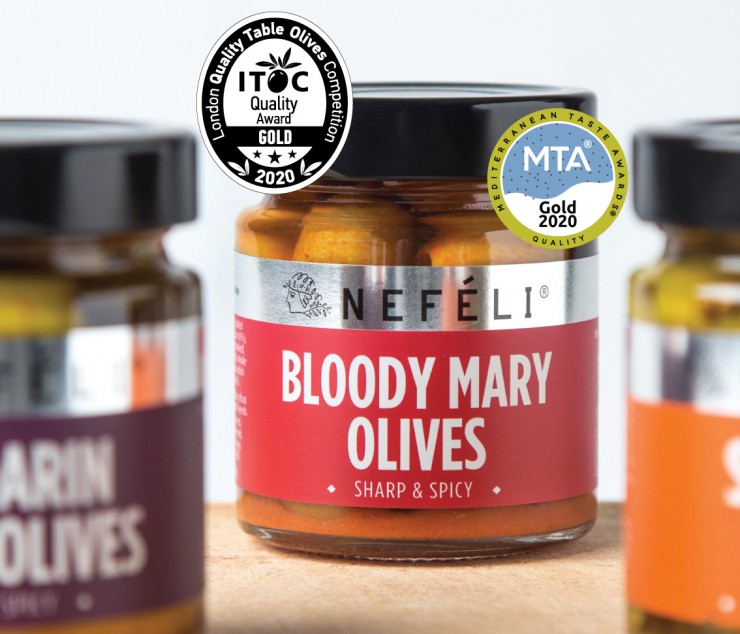 Bloody Mary olives... Twice awarded! GOLD AWARD at the London ITOC competition 2020 and GOLD AWARD at the MTA 2020!