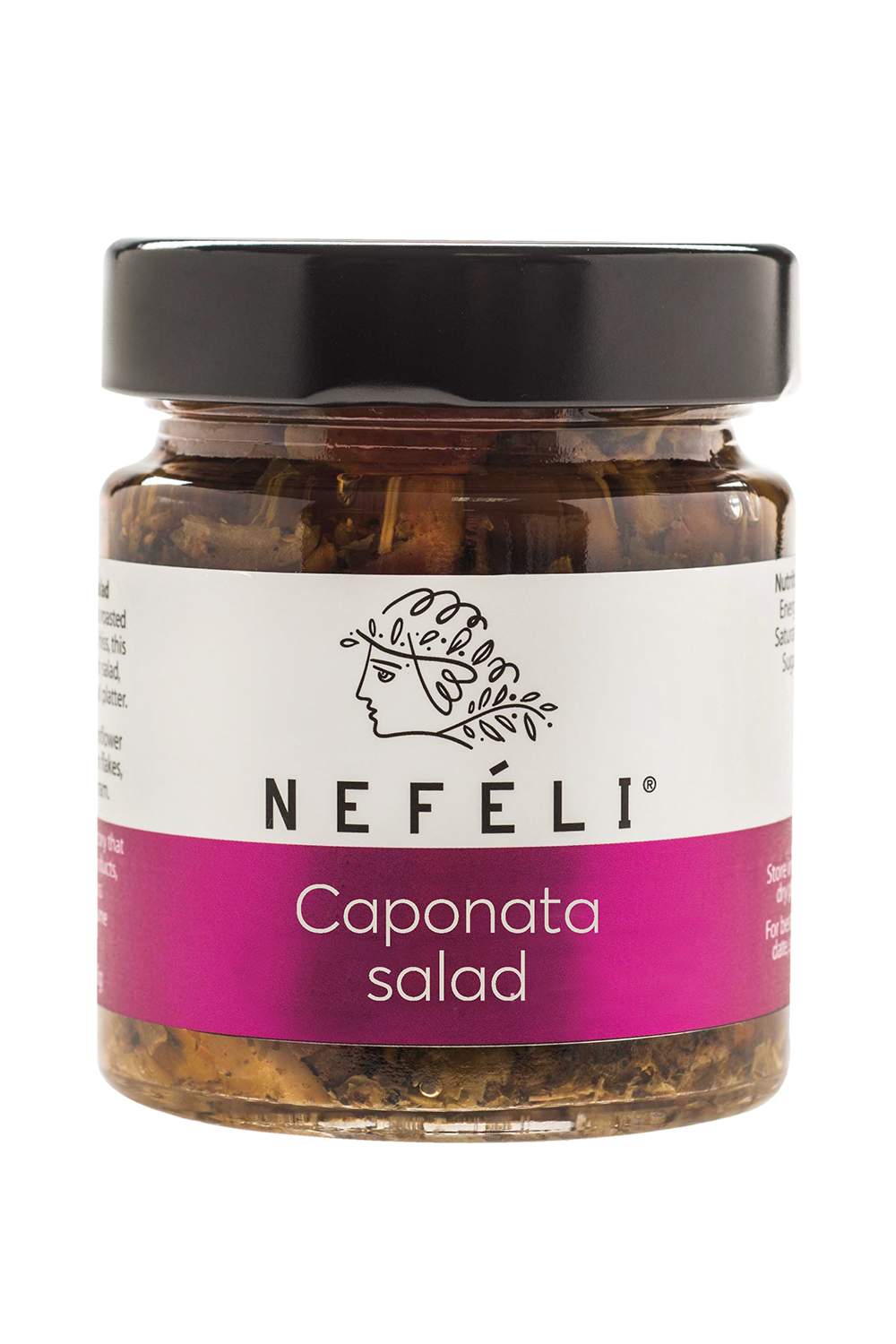 Caponata salad made with aubergines and tomatoes