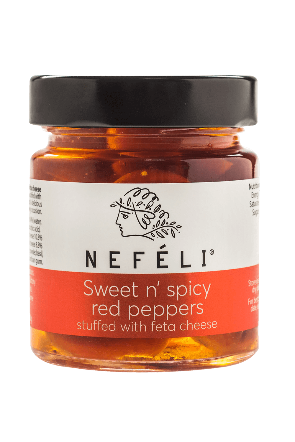 Sweet and spicy red peppers stuffed with feta cheese