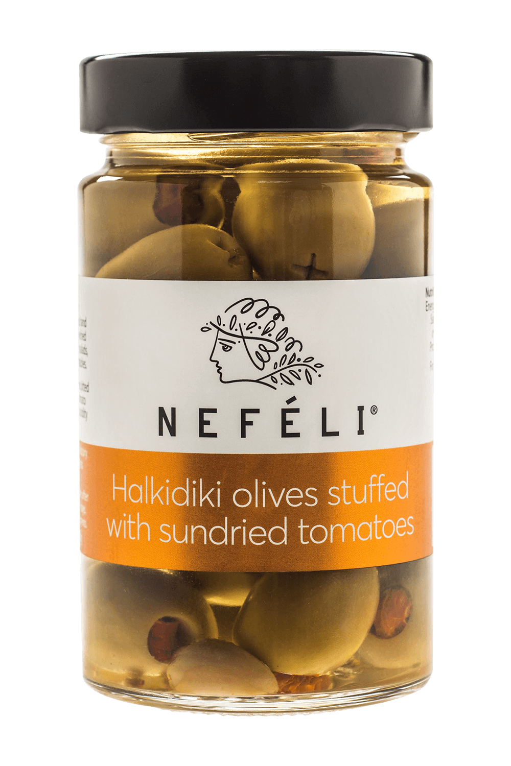 Halkidiki green olives stuffed with sundried tomatoes