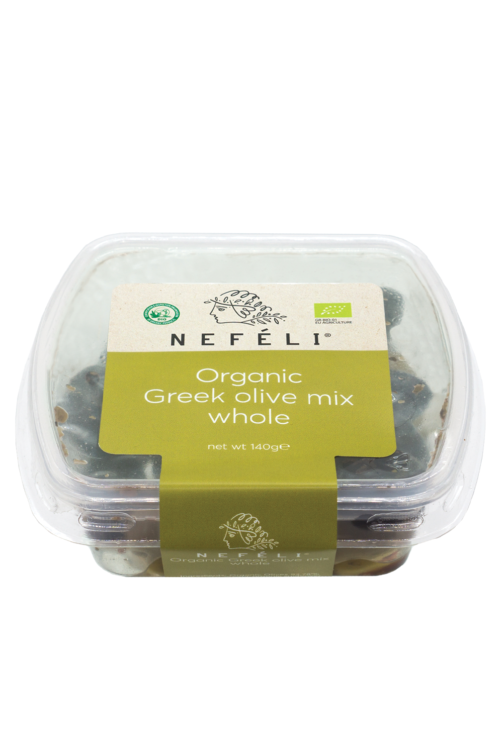 Organic Greek olive mix whole in deli cup