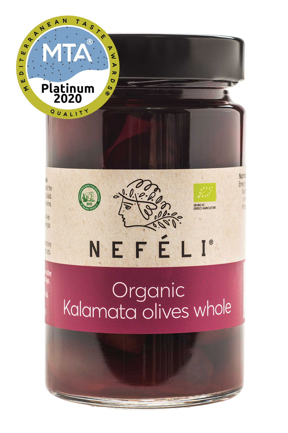 Organic Kalamata olives whole
